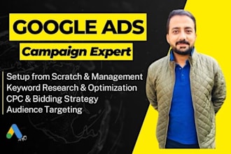 setup and manage your google ads adwords PPC campaigns specialist