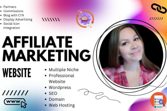 design and develop a custom affiliate marketing website and blog