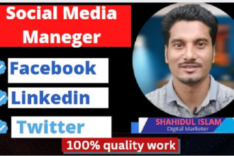 manage your social media, facebook, twitter, linkedin