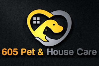 do make an awesome pets house logo within 14 hours