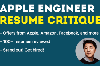 review and edit your tech resume as a faang engineer