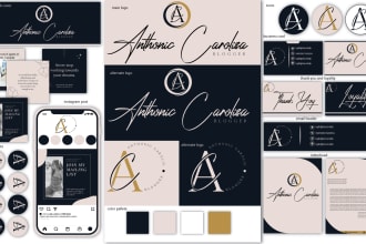 design a signature logo and complete branding kit for you within 12 hours