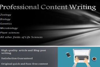 assist you in biology, zoology, science related tasks