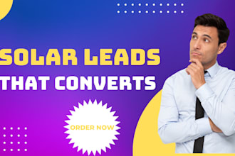 generate fresh USA solar leads that converts