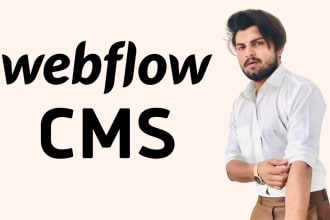 do webflow website development and build webflow cms website