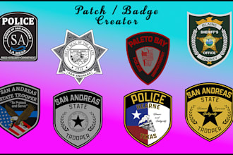 design badges or patches
