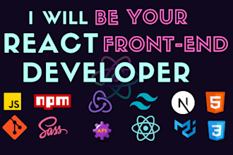 be your react front end web developer