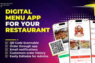 make a digital menu card for your restaurant