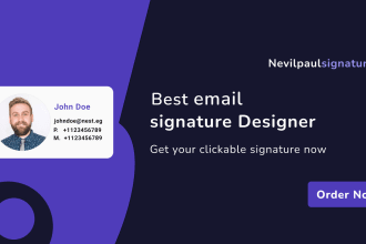 clickable email signatures or formal HTML email signatures