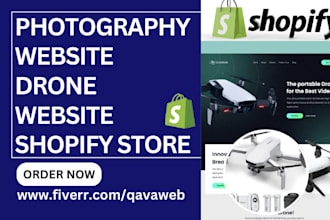 design drone shopify store drone photography quadcopter online booking website