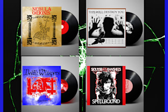 create an eye catching album cover and tshirt design