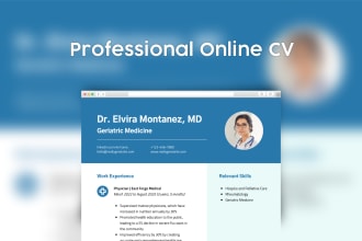 build your resume as an online website on github