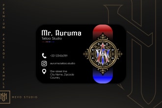 do design business card classic for your business logo