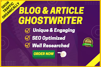 write a well researched and engaging blog post in any niche
