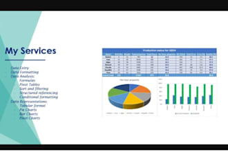 l do excel data analysis and reporting in graphs and charts