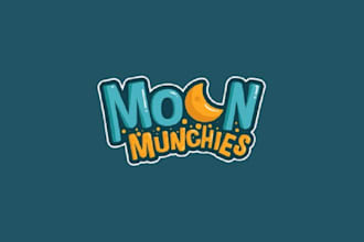 design genuine perfect moon munchies logo