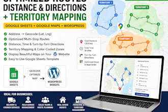 optimize your business routes, territories field operations using google sheet