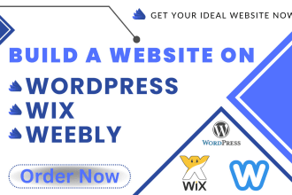 build design weebly wordpress wix website