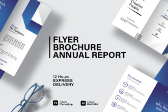 design an amazing flyer, brochure, or annual report