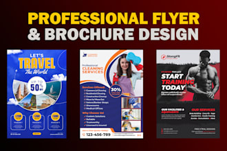 design professional flyer or poster