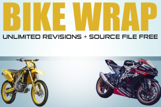 design custom motorcycle wrap design