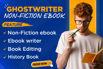 ghost write nonfiction 30k words ebook as ghost book writer