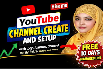 create your youtube channel and provide video SEO services