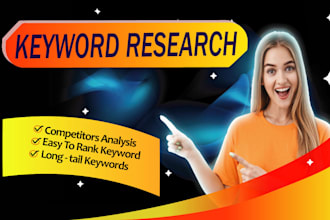 do advanced SEO keyword research and competitor analysis for top ranking