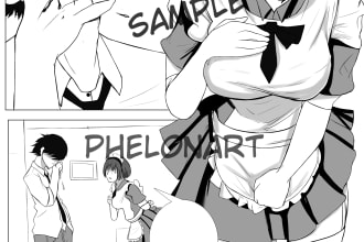 draw comic or webtoon for you