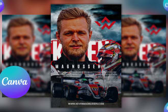 design a catching sport car racing flyer or poster  at canva