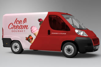 your vehicle wrap design for your truck, car, van, boat etc