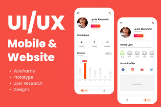 user interface design and UX research, wireframe and ui ux