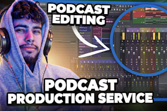 produce podcast audio editing, edit and mix your podcast