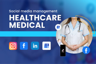 do healthcare, medical, or insurance social media management