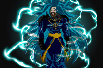 draw dragon ball, demon slayer, and other anime for birthday or christmas gifts