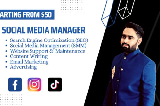 be your social media manager and manage digital marketing completely
