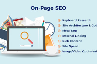 do full on page optimization SEO service for your website