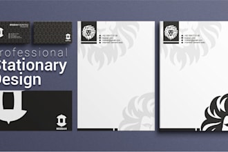 design professional business card letterhead and all stationary items