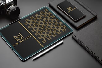 design a professional luxury monogram pattern logo