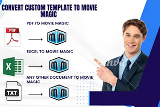 convert your excel,pdf,word file to movie magic budget file