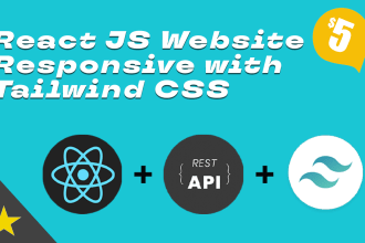 develop react js website responsive with tailwind CSS