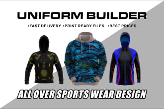 do sublimation hoodie, tracksuit etc