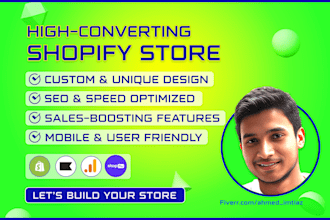 build high converting shopify store with SEO and speed optimization
