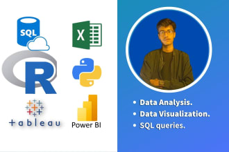 do data analysis using excel, sql, python or r