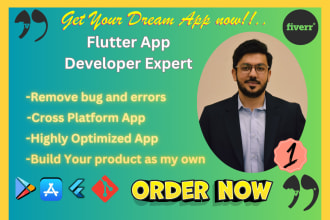 develop professional flutter apps for android and ios development