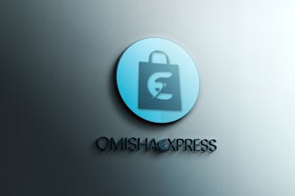 create wonderful online shop logo for you in one day