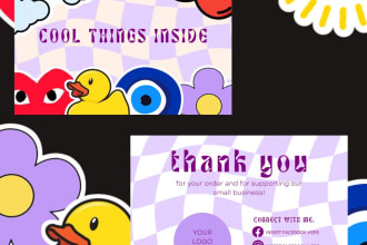 do a business thank you card for you