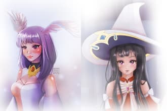 draw you a manga anime character in japanese style