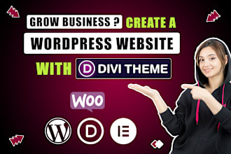 be your expert for wordpress divi, divi theme and divi builder