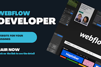 design or redesign website for your business with webflow